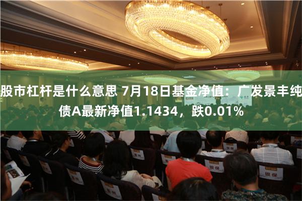 股市杠杆是什么意思 7月18日基金净值：广发景丰纯债A最新净值1.1434，跌0.01%