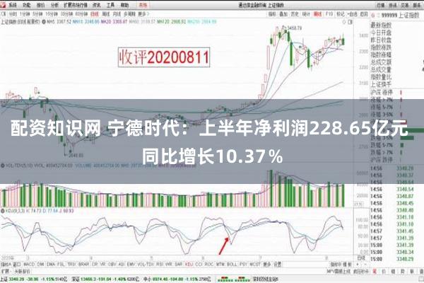 配资知识网 宁德时代：上半年净利润228.65亿元 同比增长10.37％