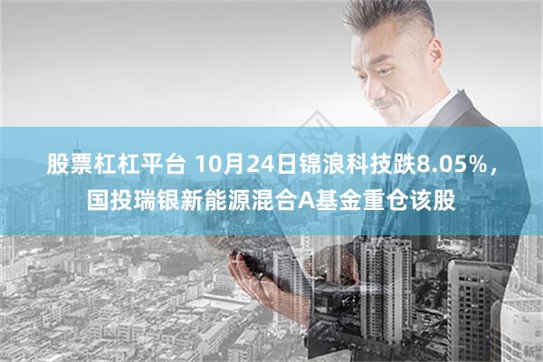 股票杠杠平台 10月24日锦浪科技跌8.05%，国投瑞银新能源混合A基金重仓该股