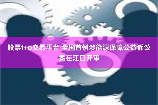 股票t+o交易平台 全国首例涉能源保障公益诉讼案在江口开审