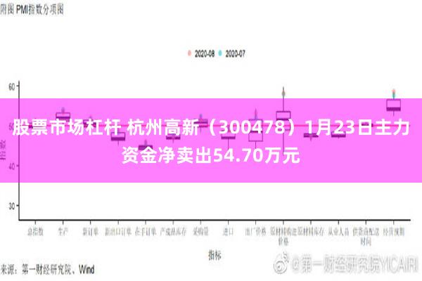 股票市场杠杆 杭州高新（300478）1月23日主力资金净卖出54.70万元